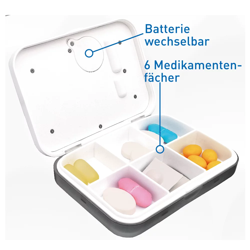 Pill box with Vibrating Alarm
