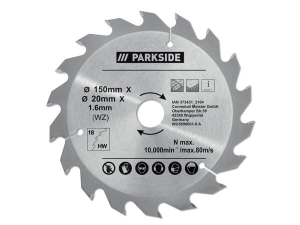 PARKSIDE Hand-held circular saw blade, 150 mm (18 teeth)