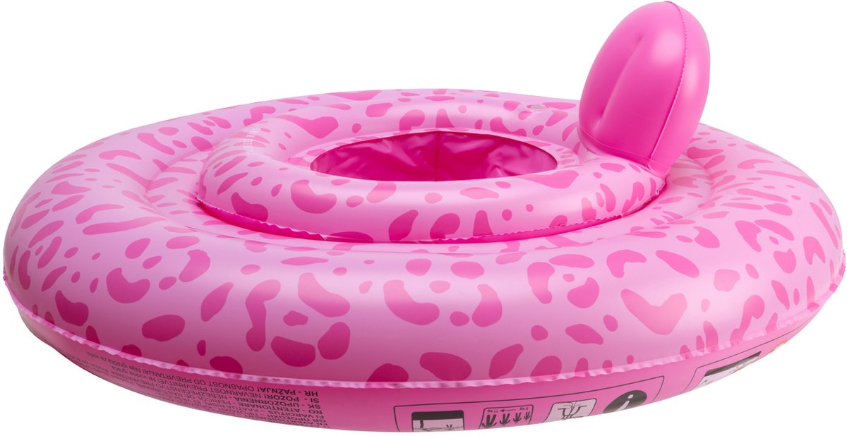 Swim Essentials Baby Float 0-1 Year / 0-11 Kg - Pink Leopard