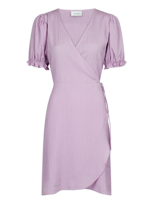 Neo Noir Spang Crepe Dress - Lavender