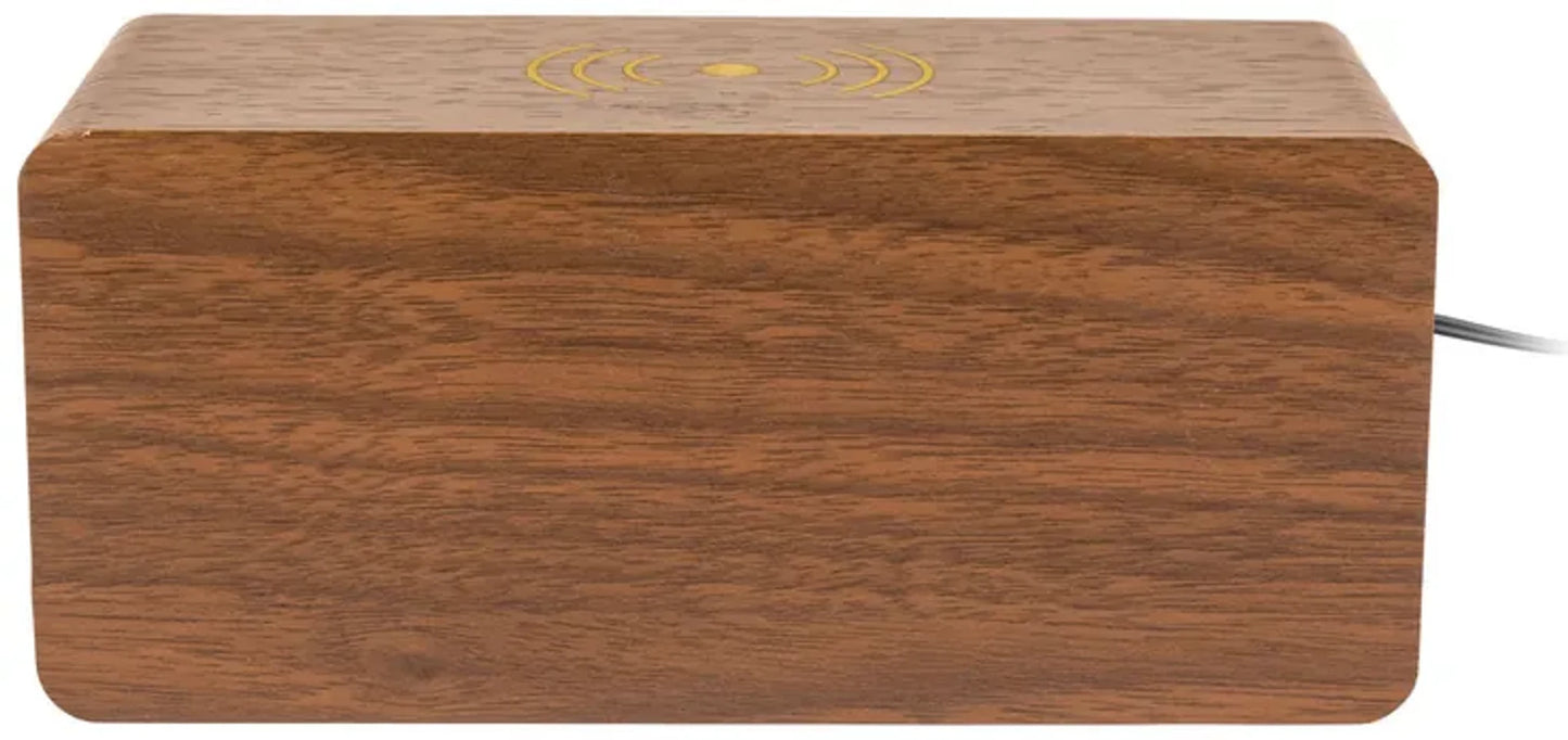 AURIOL® Digital Wooden Alarm Clock with Qi® Charger