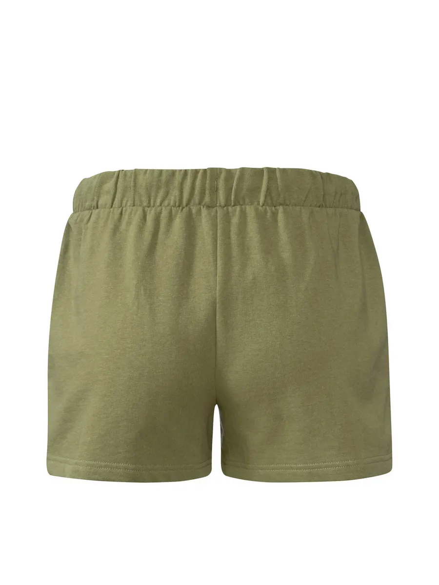 Women's Boho Lace Crochet Shorts – Olive Green