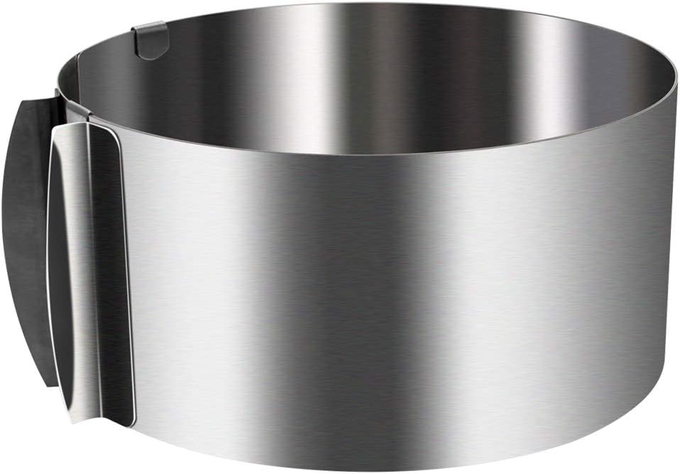 Cake Ring Adjustable Round Stainless Steel