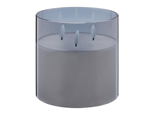 Livarno home LED wax candle in glass (large candle in glass, smoky)