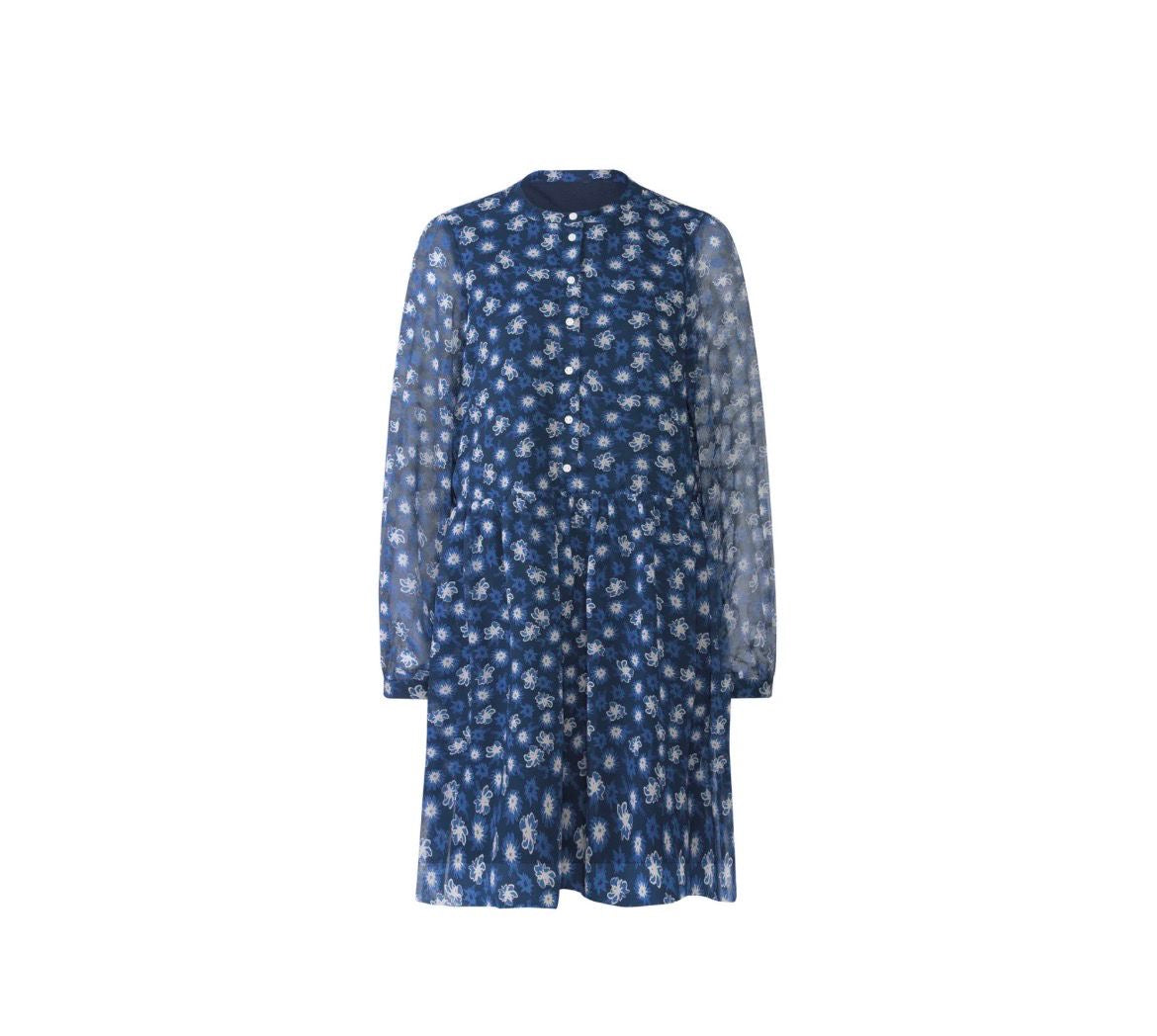 ESMARA® Dress with gathers, Navy