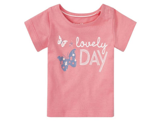 lupilu® Girls' T-shirt for babies BIO, 2 pieces