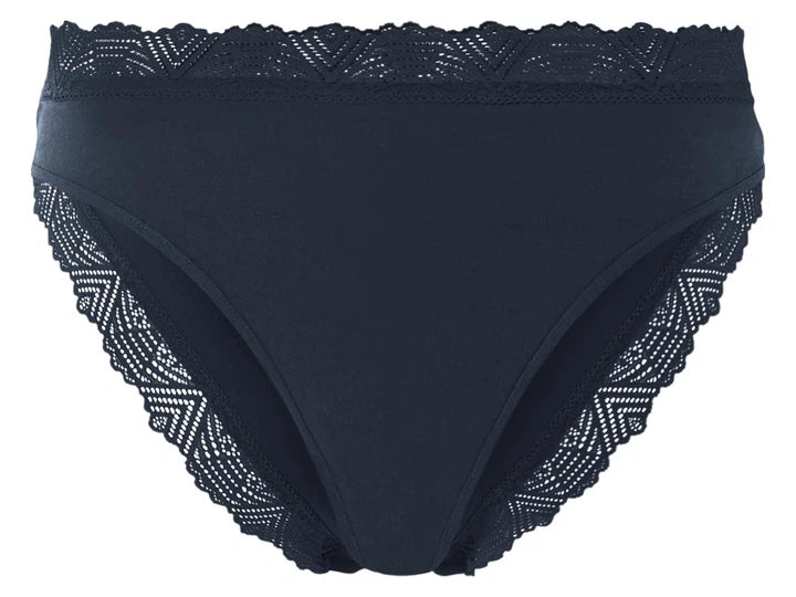 Esmara Women's Briefs with lace, 2 pcs (Navy)