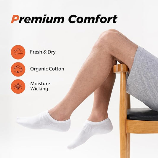 جوارب بوليون، للجنسين، أبيض، 10 أزواج