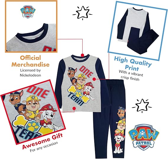 One Team Long Pajamas Set
