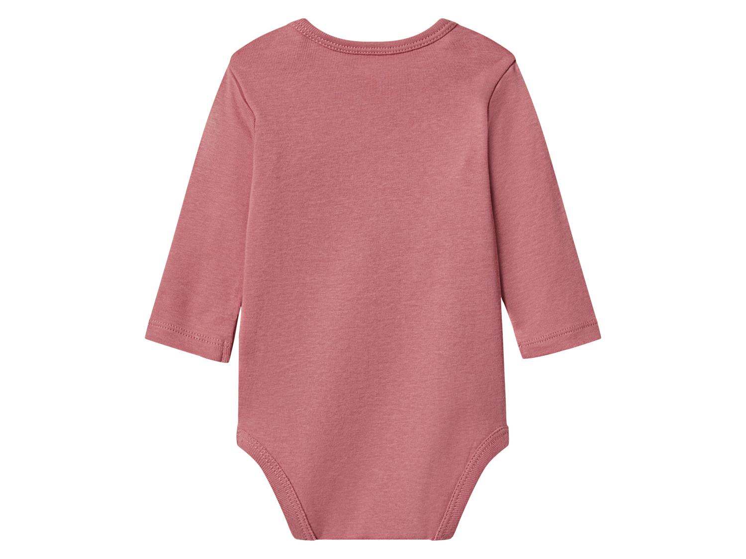 LUPILU Baby Girls’ Longsleeved Bodysuits, 3 pcs