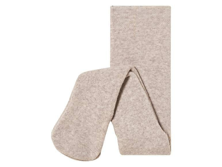 LUPILU Baby tights - Hearts (beige), 2 pcs