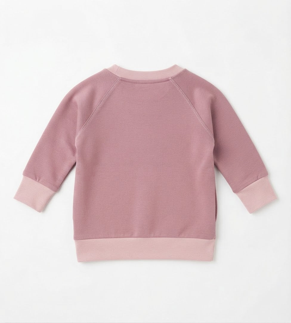Baby Girls’ Fleece Sweatshirt (pink)
