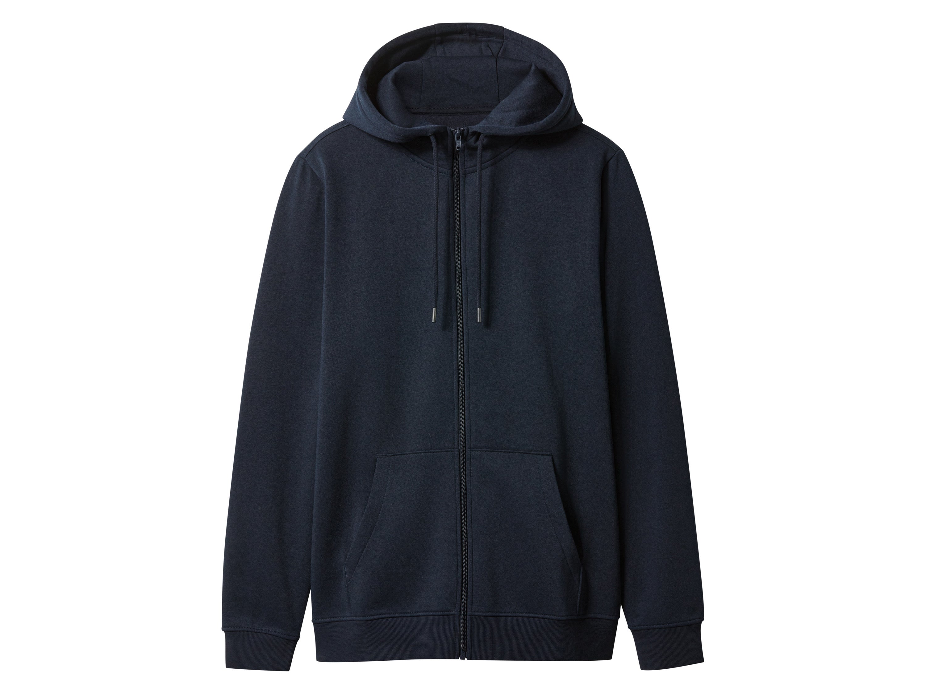 Men’s Fleece Zip-Up Hoodie - esmara men (Navy)