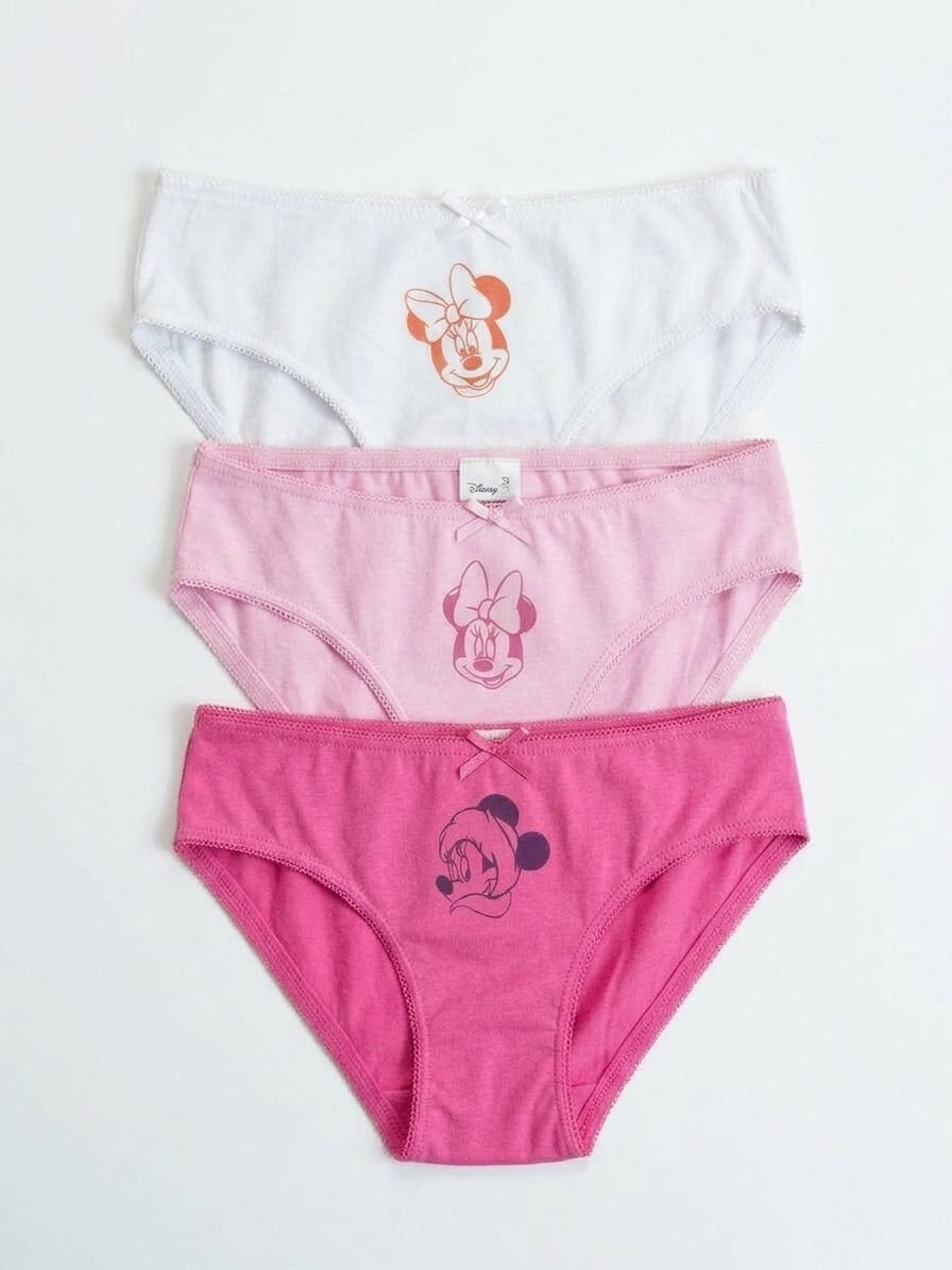 ZA Girls’ Cotton Briefs , 3 pcs