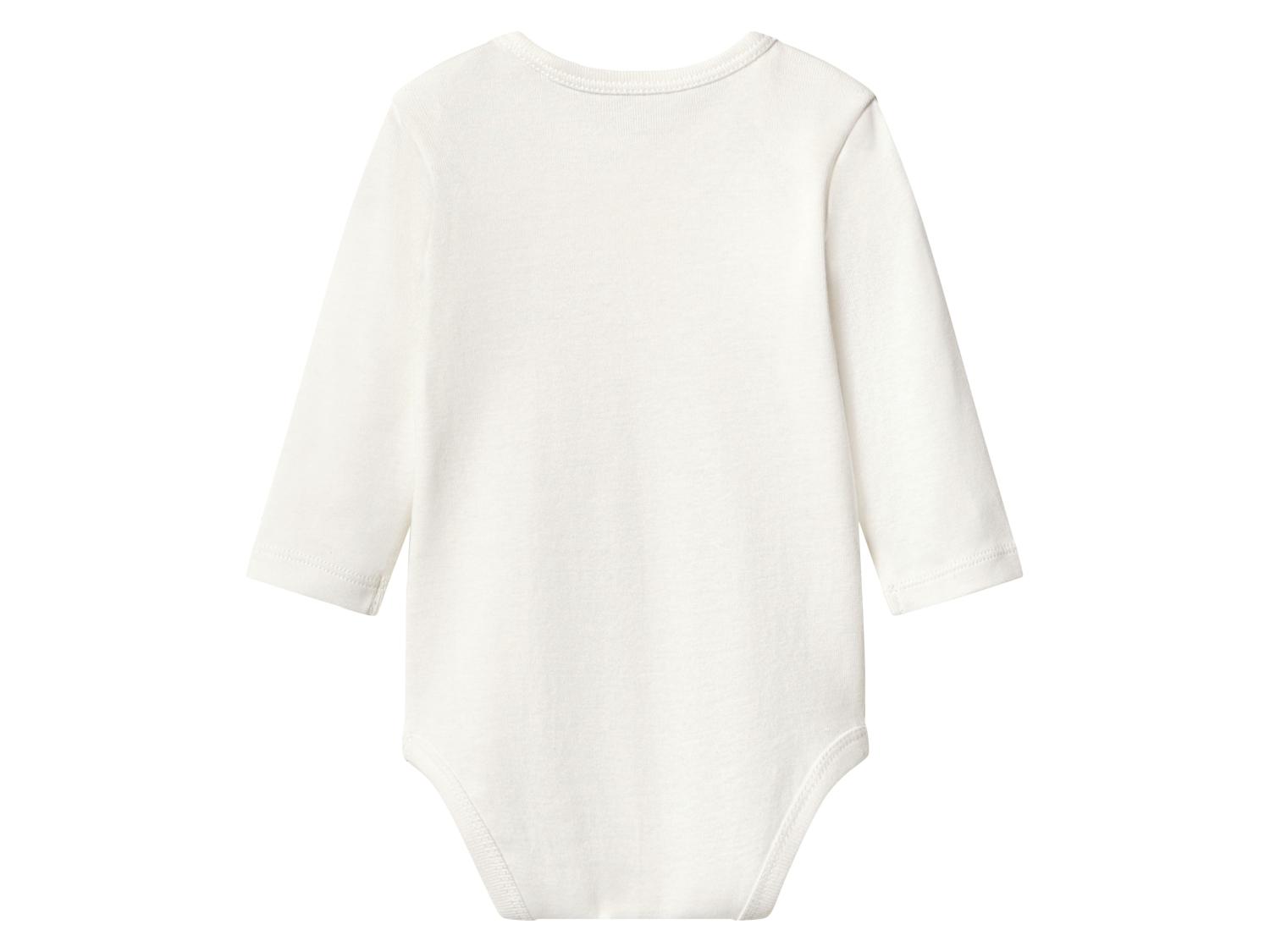 LUPILU Baby Girls’ Longsleeved Bodysuits, 3 pcs