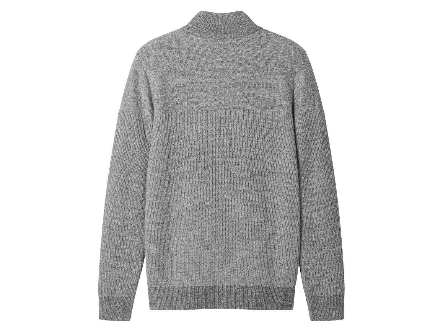 Men’s Half-Zip Jumper - esmara men (Grey)