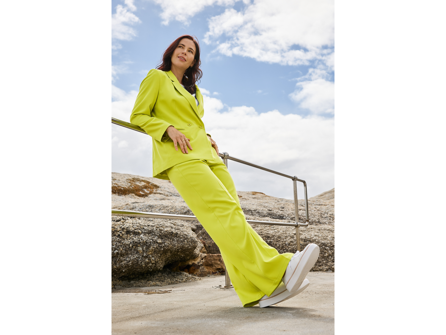 Women's palazzo pants (Green)