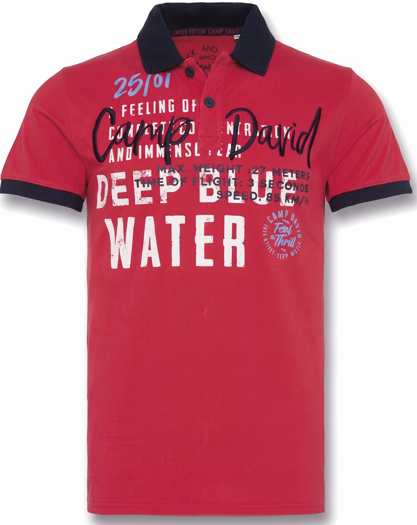 Camp David Men's Polo Shirt – Red