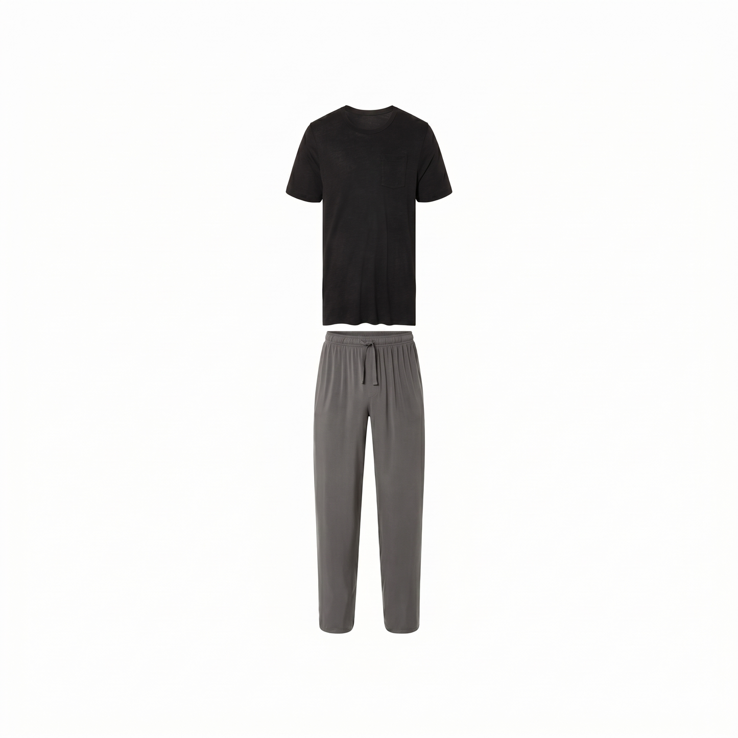Livergy Men's Pajamas Sleeve Black/Grey