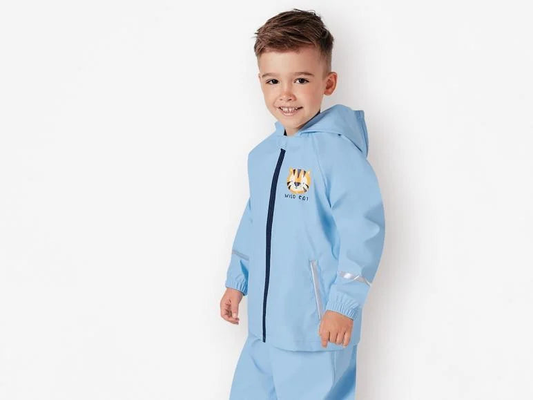 LUPILU Boys’ Waterproof Jacket - lion (Blue)