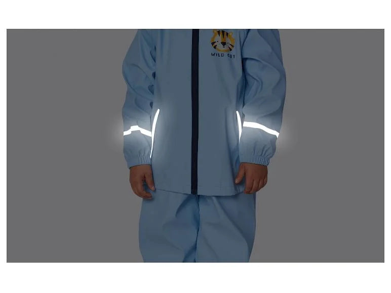 LUPILU Boys’ Waterproof Jacket - lion (Blue)