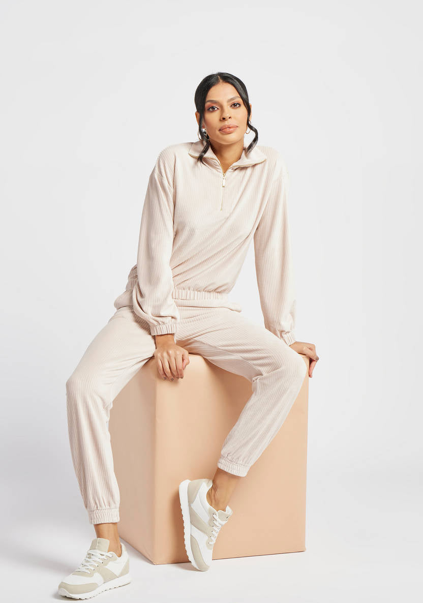 Women’s Ribbed Velvet Joggers