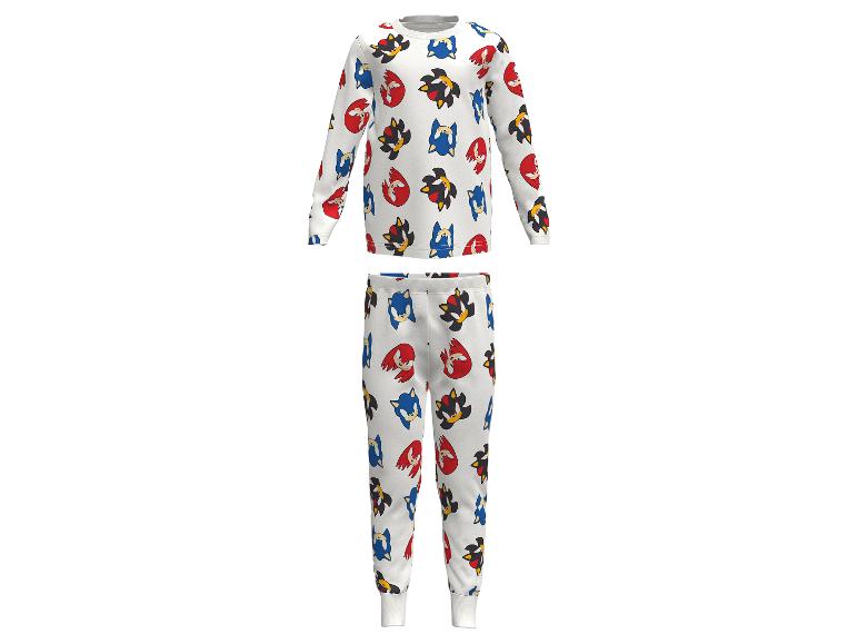 Boys’ Long Cotton Pajamas - Sonic