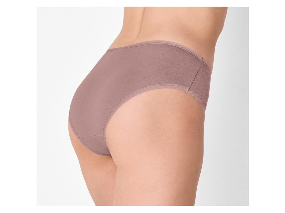 ESMARA Women’s High-Waist Briefs, 5 pcs (Pink/White)