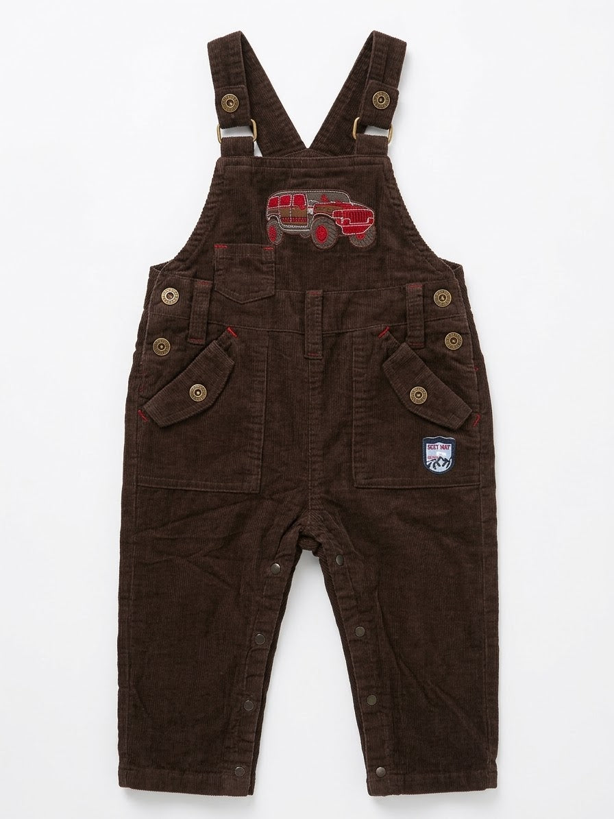 TYK Boys’ Thermal Dungarees (brown)