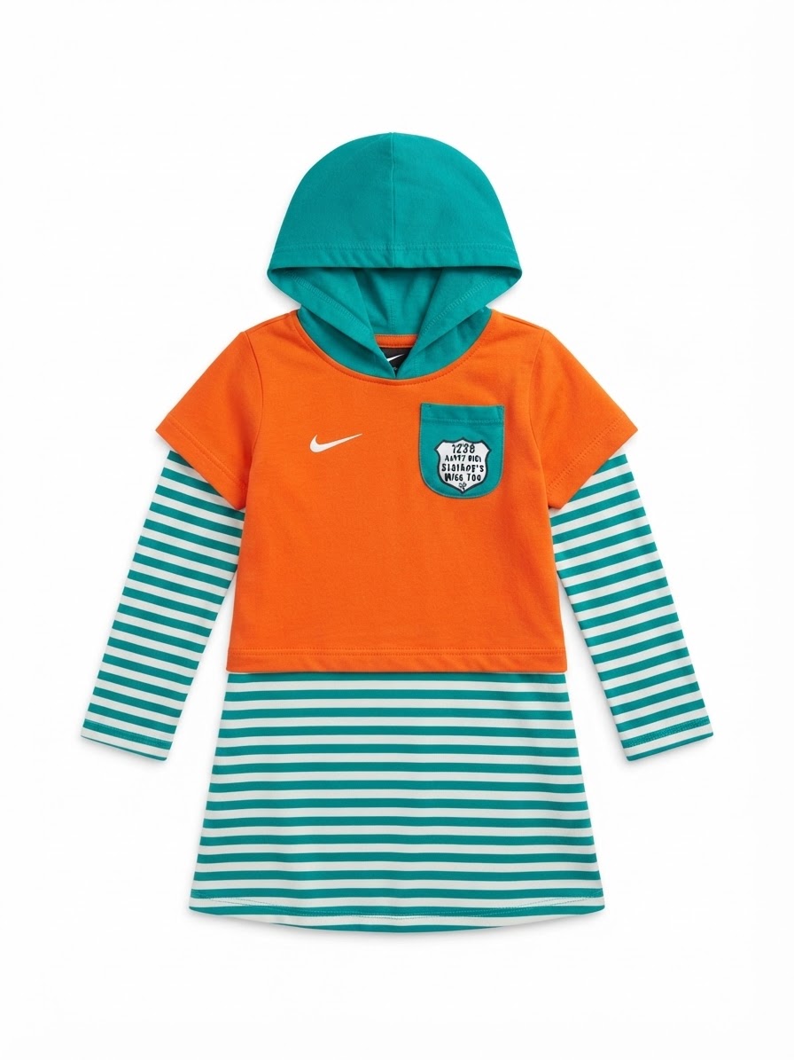 Girls’ Fleece Hoodie-dress