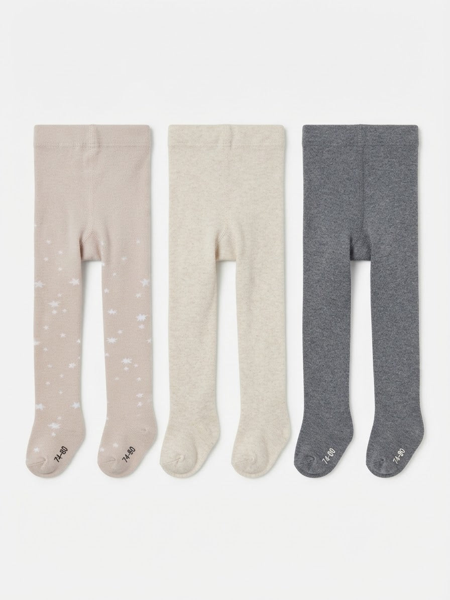 Baby Girl’s Thermal Tights, 3 pcs - Lily & Dan