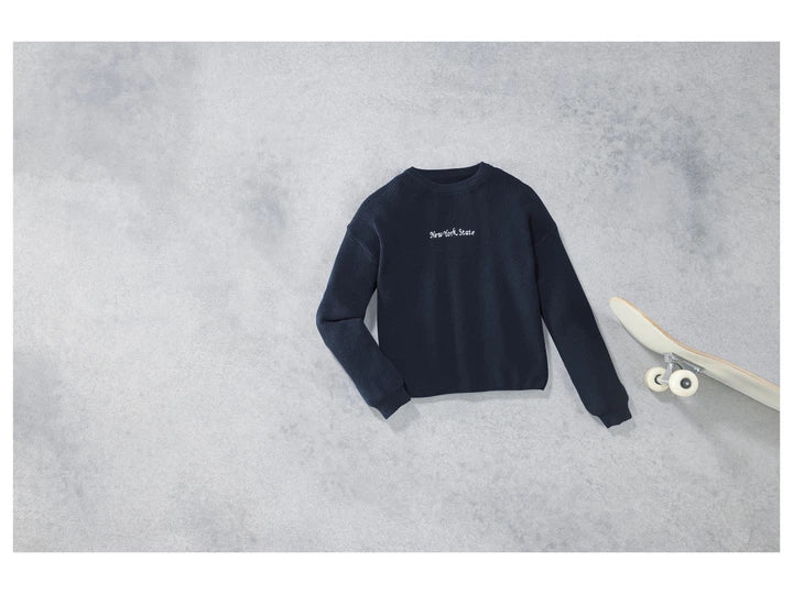 PEPPERTS! Girls’ Knitted Jumper (navy) “New York State”