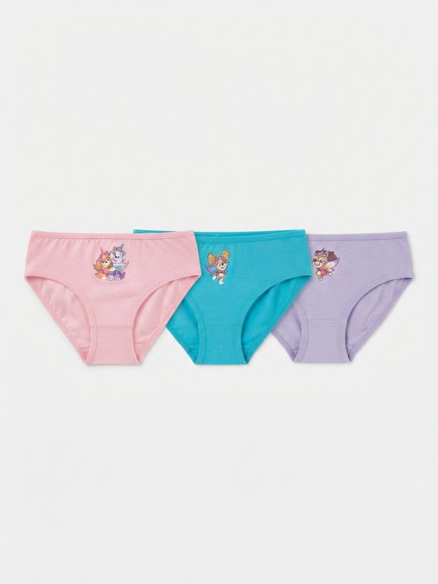 Paw Patrol Girls’ Cotton Briefs, 3 pcs