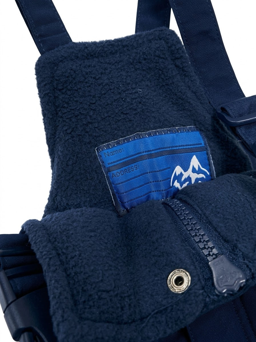 CRANE Boys’ Ski Fleeced Overalls (Navy)