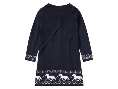 LUPILU Girls’ Knit Cotton Dress With Handbag