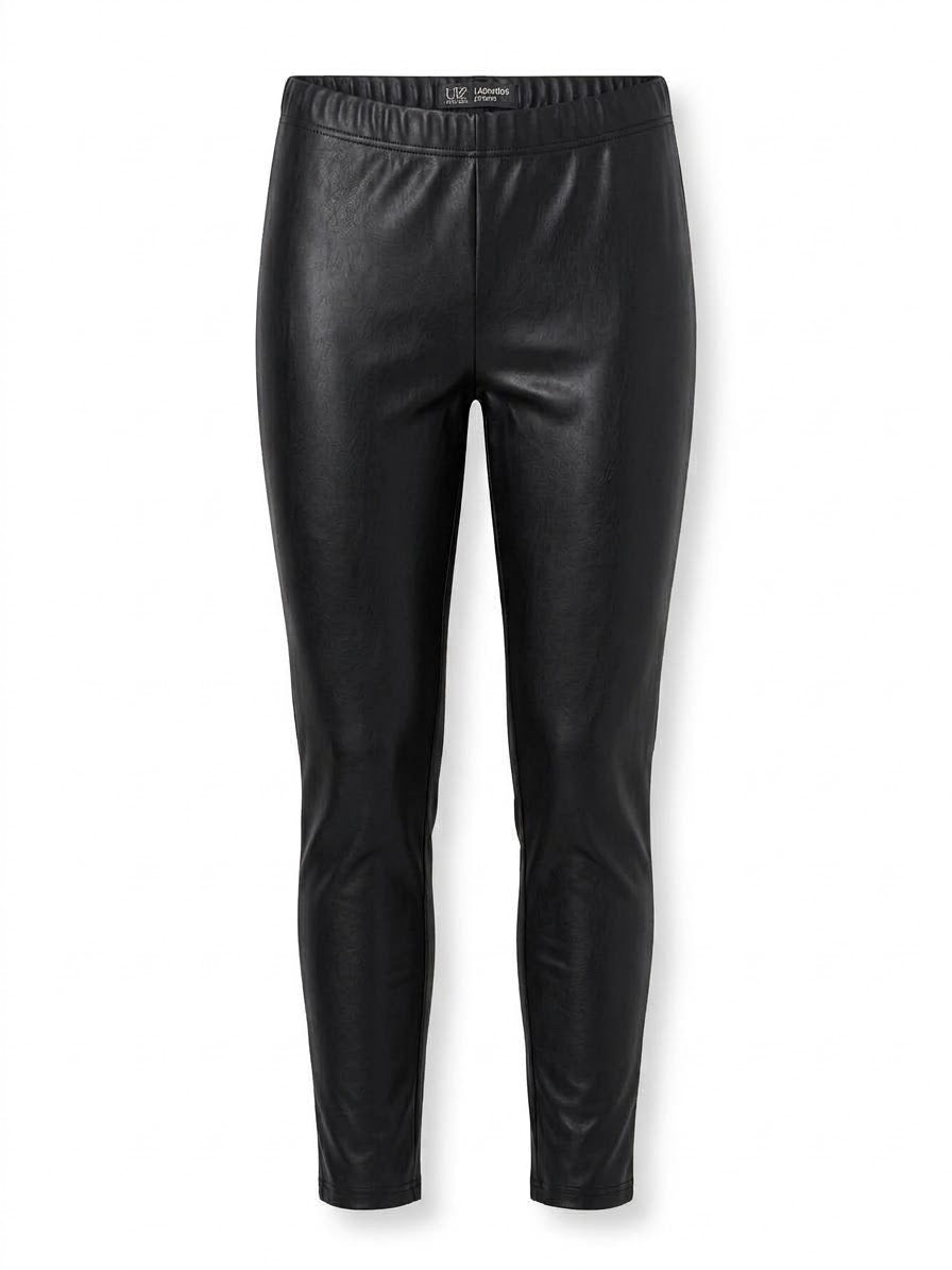 UP2Fashion Women’s Faux-leather Leggings (Black)