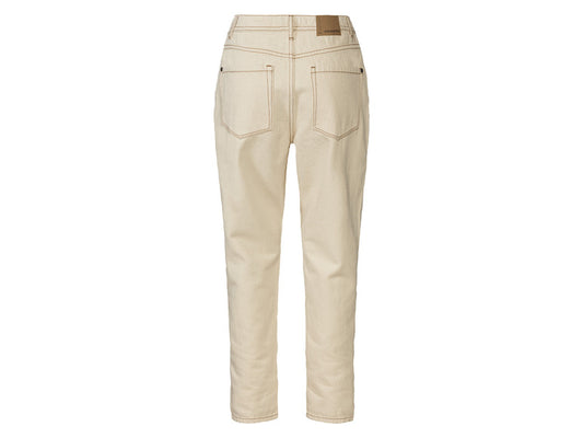 ESMARA women’s Mom fit jeans (Beige)