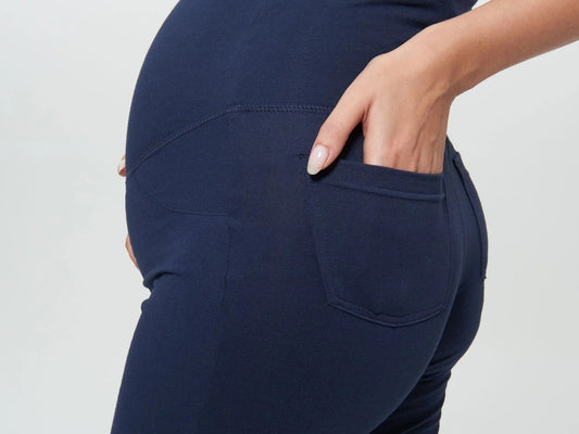 ESMARA Women’s Maternity Leggings, Straight fit (Navy)