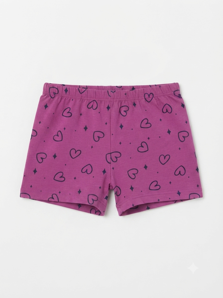 DISNEY Girls cotton shorts « Hearts »