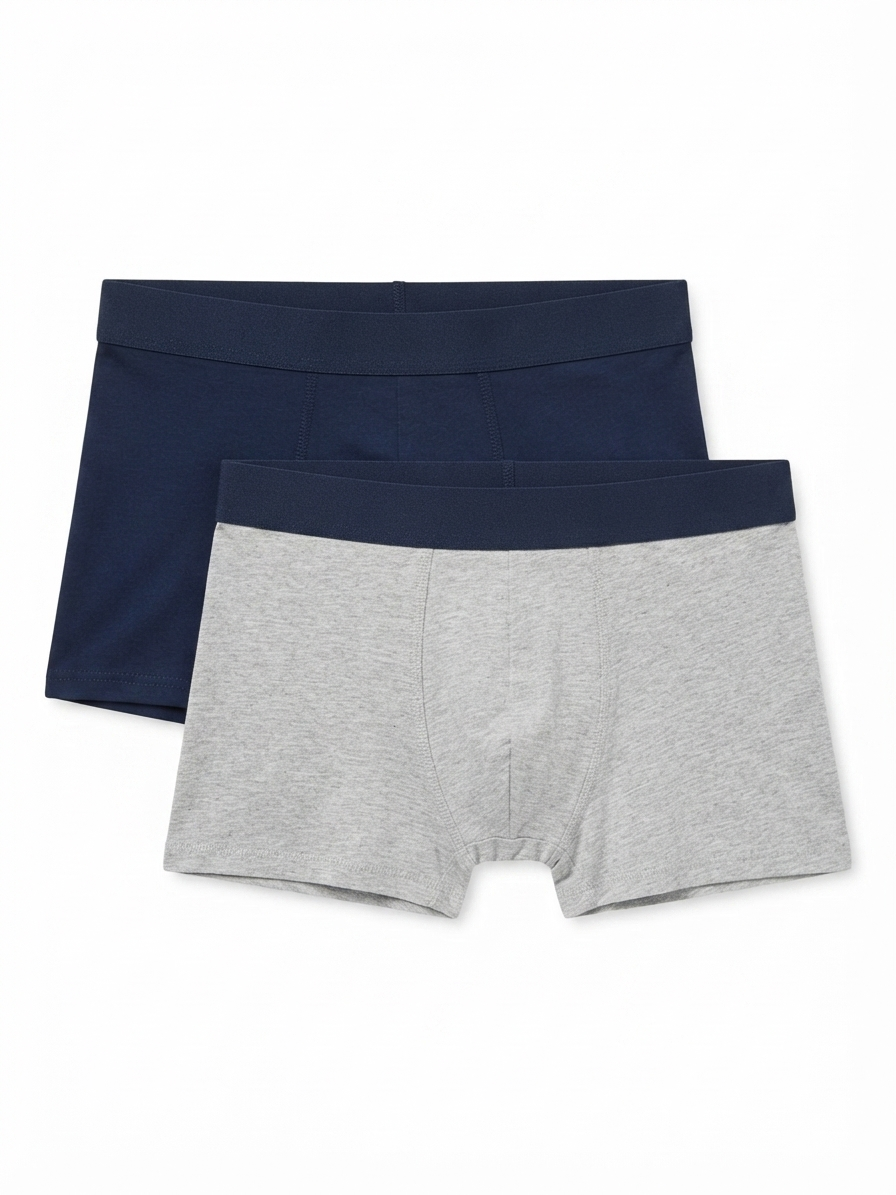 LIVERGY Men’s Boxers set , 2 pcs ( Grey/Navy)