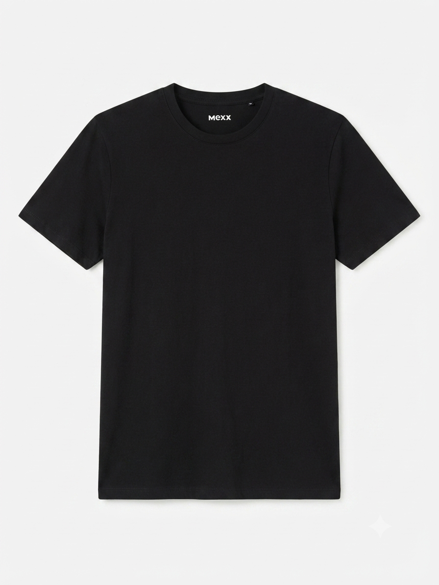 MEXX Men’s Shortsleeve Undershirt (Black)
