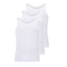 LIVERGY Men’s Fine-rib Tank top ( Round neckline)