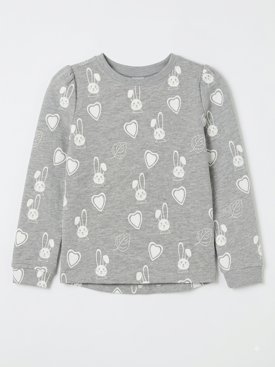 QS BY S.OLIVER Girls Fleeced Sweatshirt