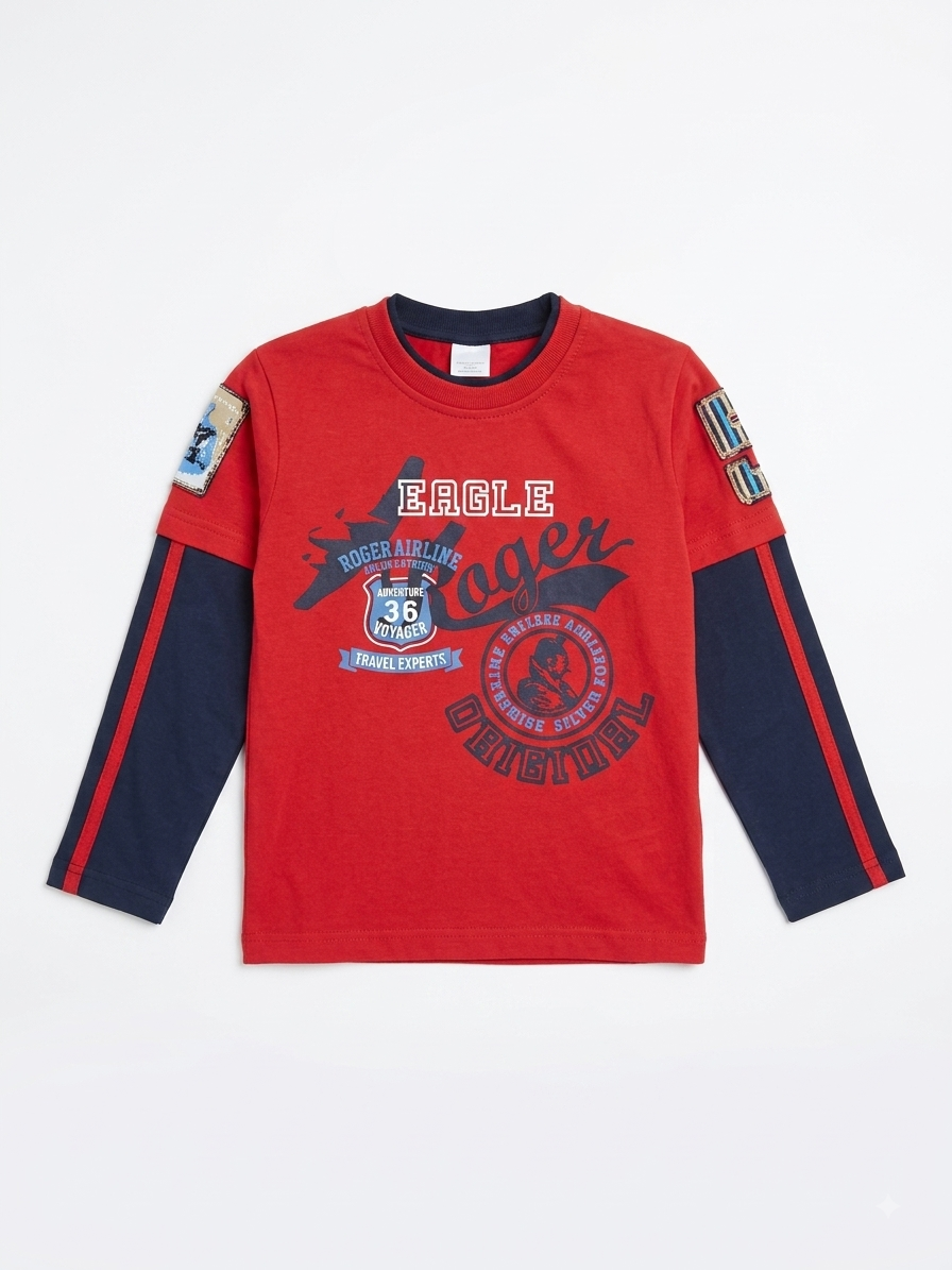 Boys Layered-look Sweatshirt