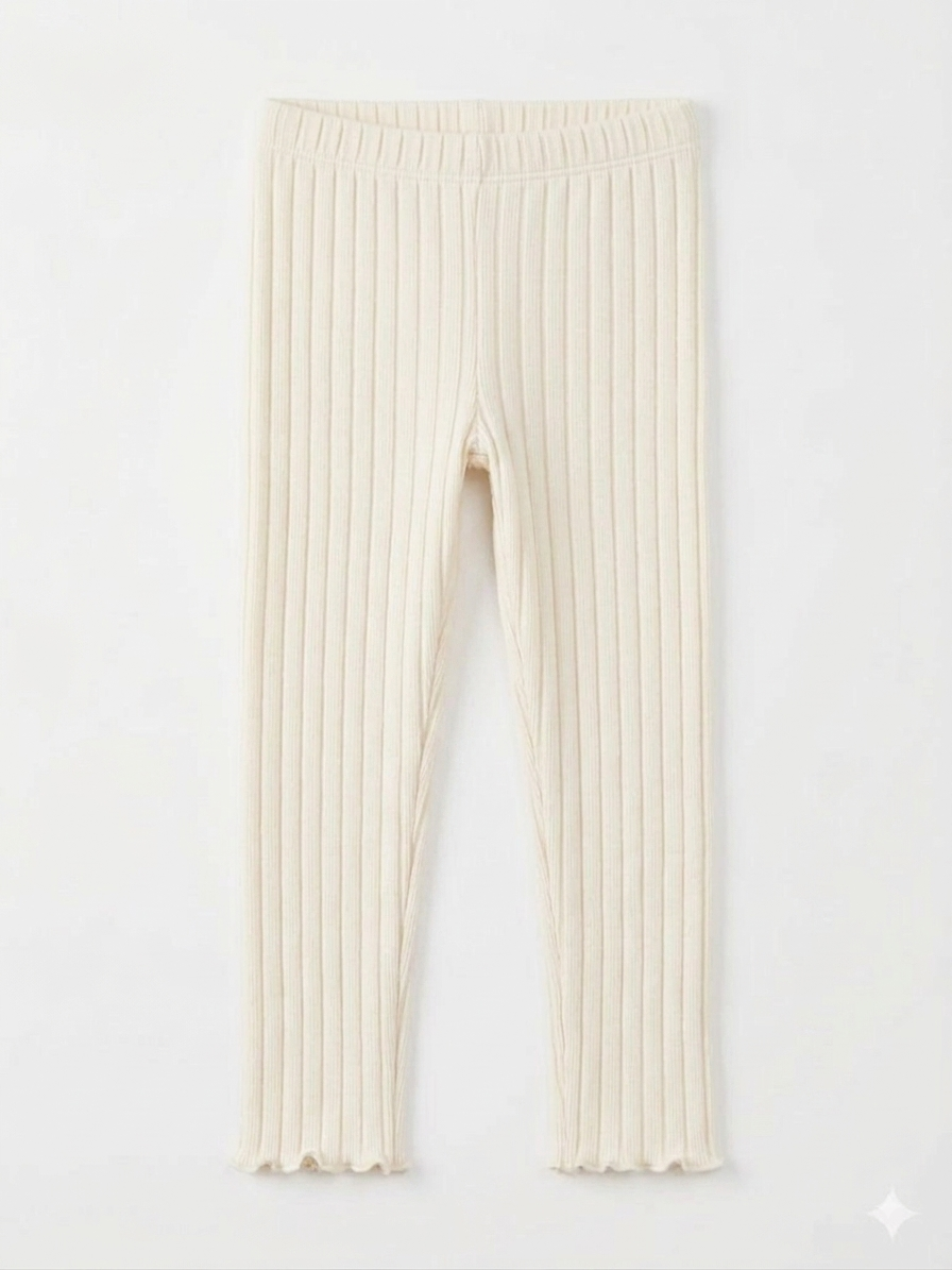 Lily & Dan Girls Ribbed Leggings