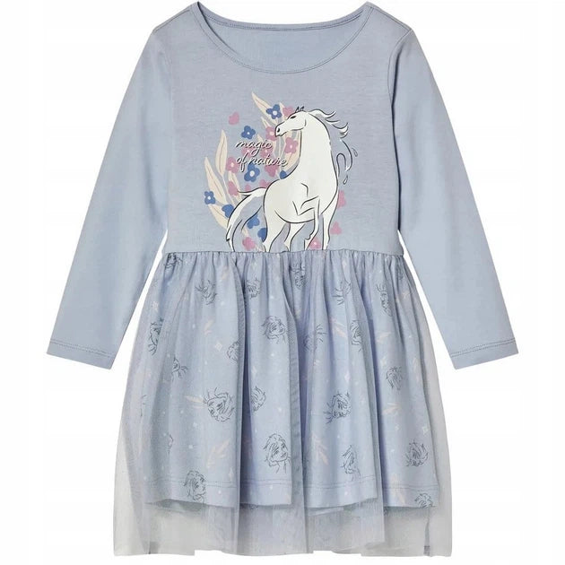 FROZEN Girls Longsleeve Dress with tulle skirt
