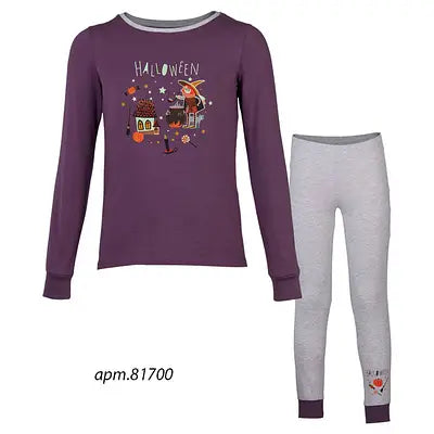 POCOPIANO Girls “Halloween” Long Pajama Set
