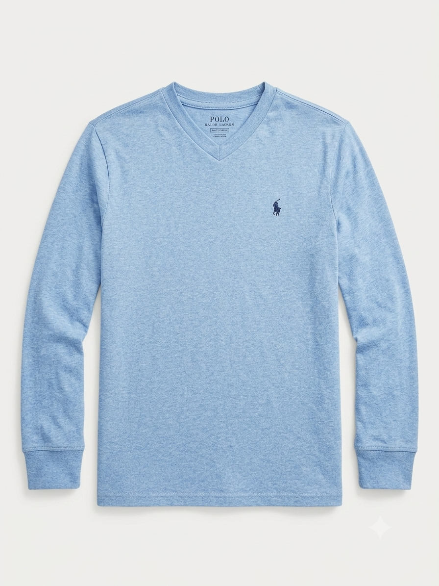 Boys Long sleeve T-Shirt (V-neckline)