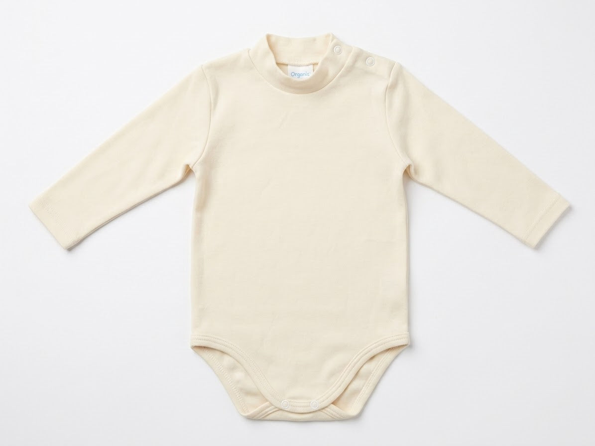 LITTLE BRIO Babies fleeced bodysuit (cream)