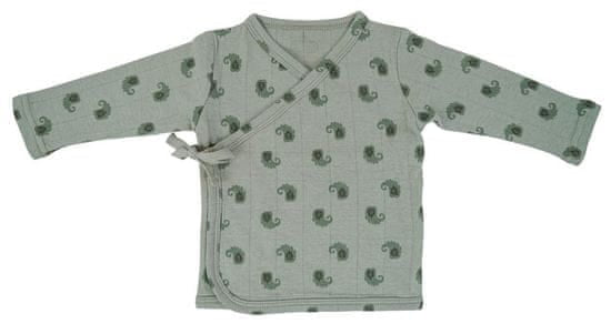 LODGER Babies’ Muslin Fold-Over Bodysuit (Green)